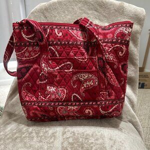 Vera Bradley Villager Tote Bag in Mesa Red